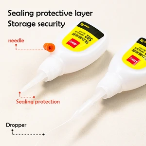 1-3 قطع ديلي 502 سوبر سريع الجفاف فوري الغراء cyanoacrylate لاصق الجلود المطاط الخشب معدن قوي الترابط أداة الغراء السائل أعلى 12 بيع عصا المطاط الصور - No1