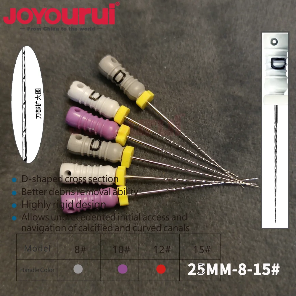 Dental D FINDER Files 8 10 12 15 Endodontic Treatment Hand Use for Rotary Files Root Canal Cleaning Dentistry Endo Instruments