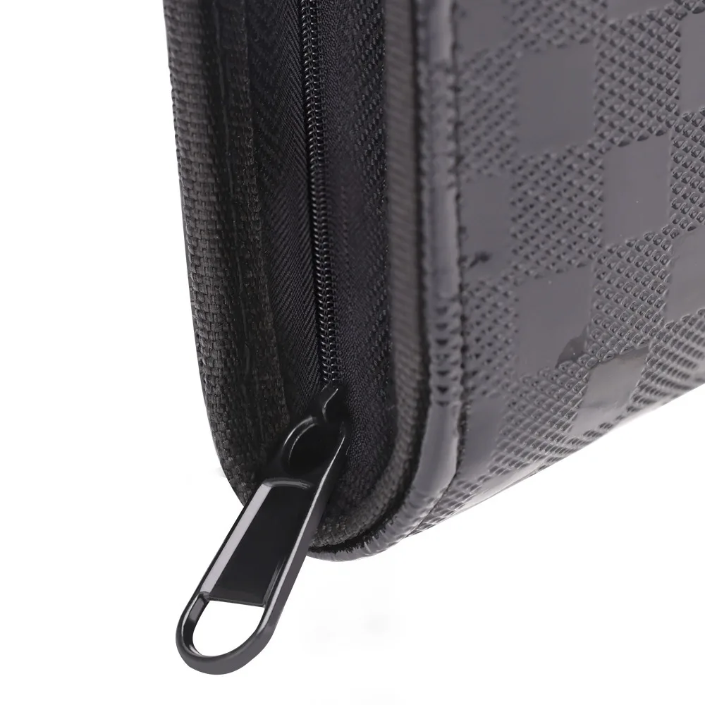 

Professional Shears Storage Bag Matte PU Leather Hairdressing Hair Comb Clip Holster Organizer Waterproof Portable Zipper Pouch