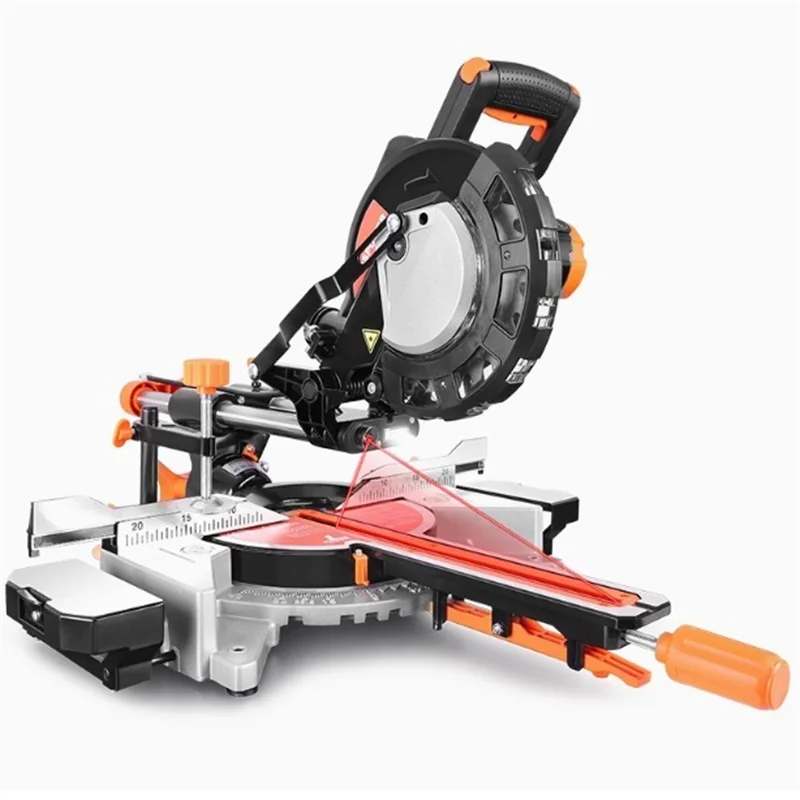 

Multi-function Miter 45 Degree Woodworking Tools Aluminum Sawing Machine 8-inch Upgraded Rod Miter Saw