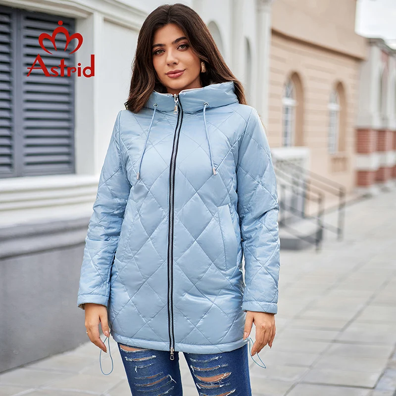 Astrid Women\'s Autumn Winter Parka Plus Size Woman Clothing Long Padding Warm Hood Female Reversible Jacket Quilted Coats 10572