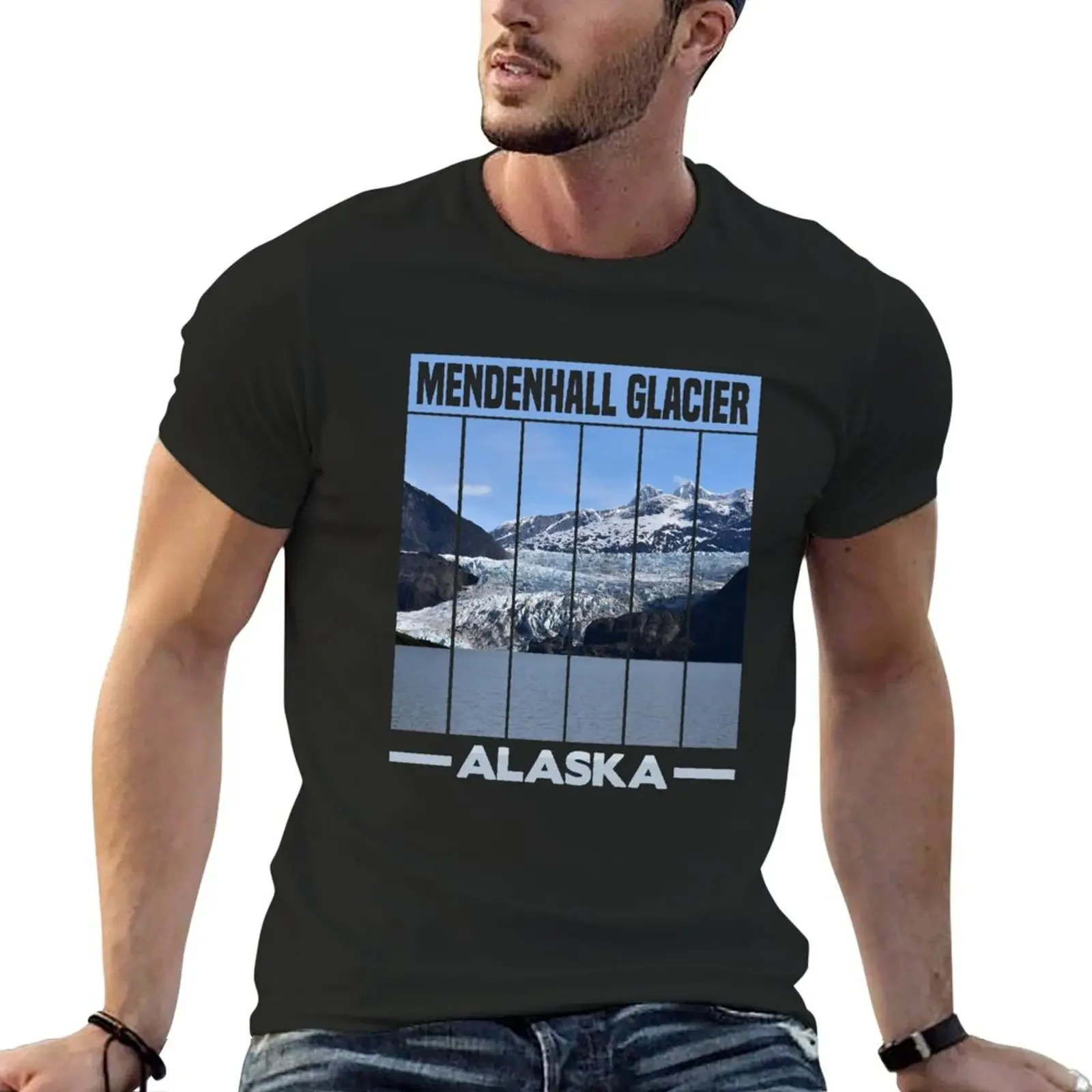 

Mendenhall Glacier Alaska T-Shirt designer shirts Louboutins slim fit t shirts for men