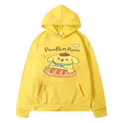 Pom Pom Purin Cinnamon Dog Hoodie Children's Graffiti Clothing Girl's Clothing Boy's Long Sleeve Fall Cartoon Sweatshirts Tops