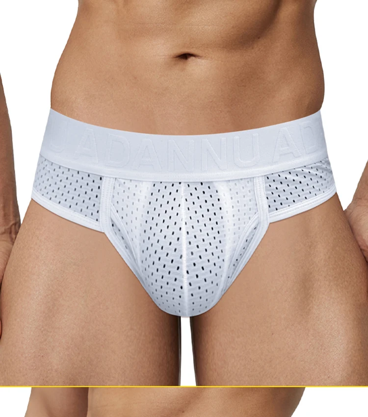 Calzoncillos de Verano y Primavera para Hombre, Diseño con Bolsillo Separado, Malla Transpirable, Ropa Interior Deportiva Delgada y Fresca para Hombre