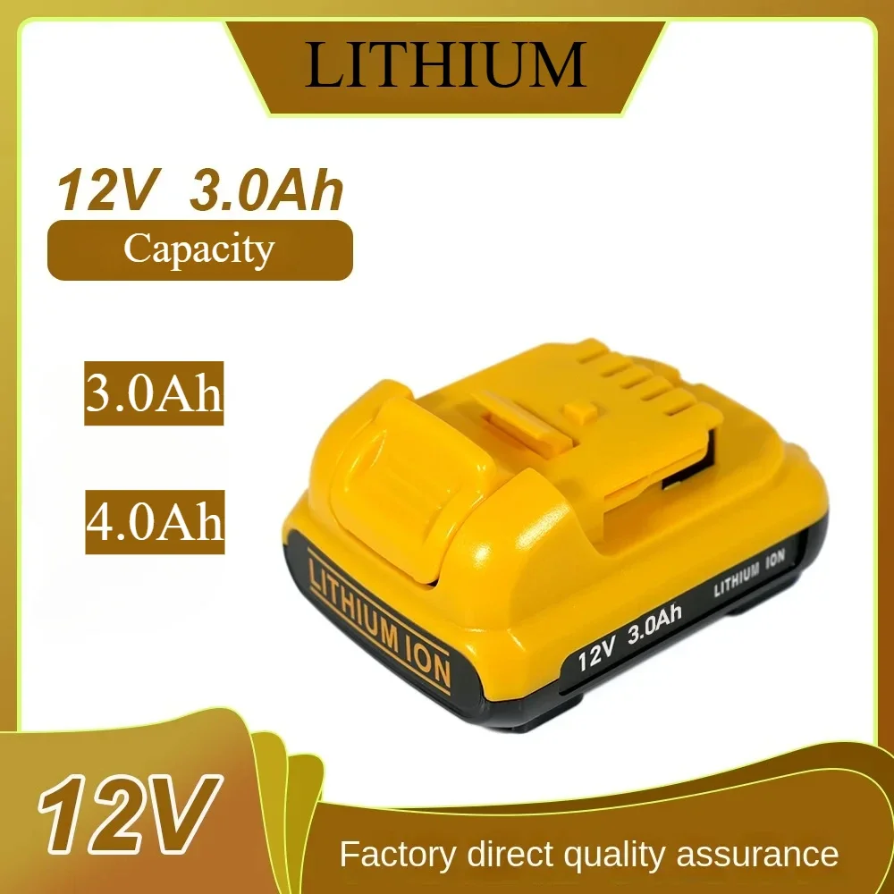 Replace for Dewalt 12V 3.0Ah/4.0Ah DCB120 rechargeable drill power tool battery 18650 lithium ion battery lithium ion battery