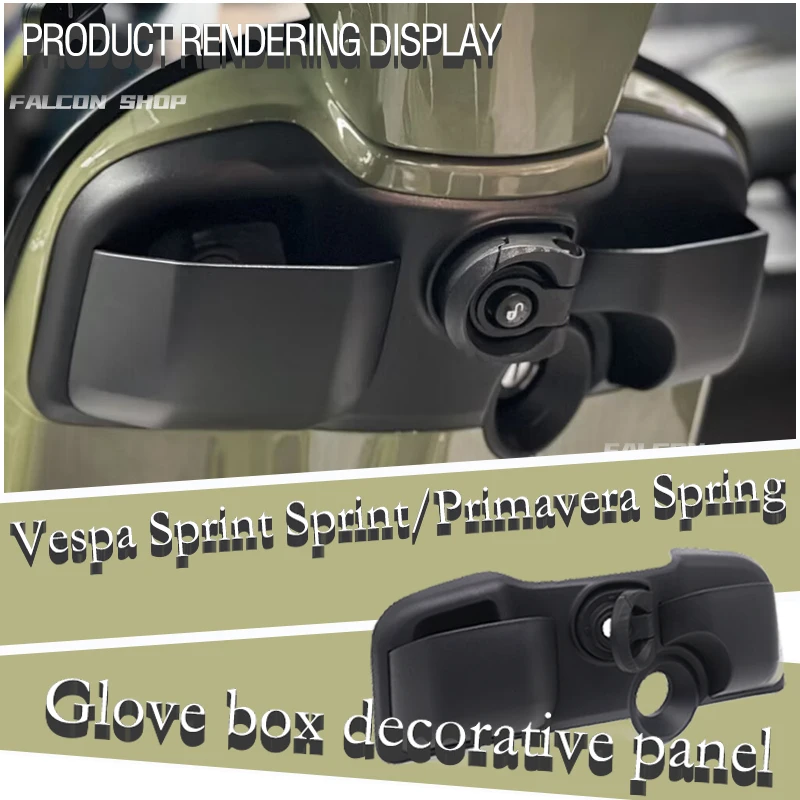 For Vespa Sprint/Primavera Spring Modified Glove Box Decorative Panel 2024 2025 Multi Functional Storage Box
