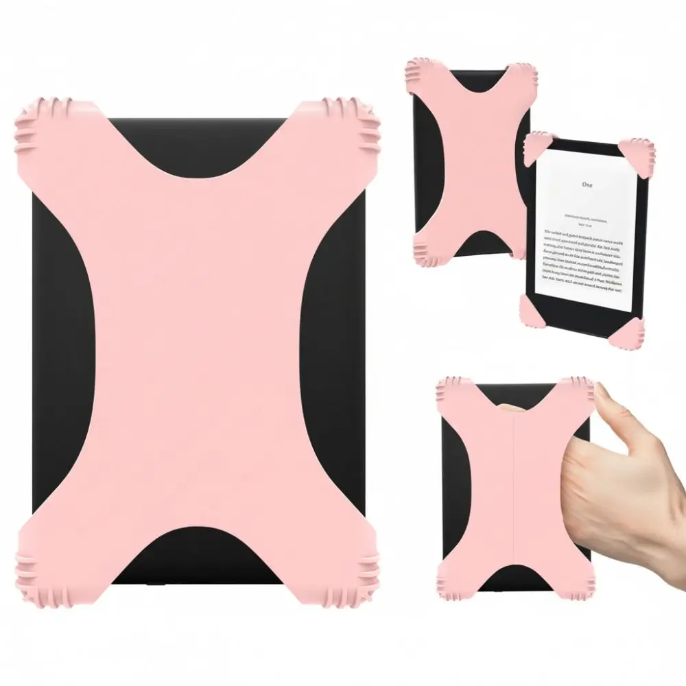 

Silicone 6-8" EReader Secure Hand Strap Anti Drop Anti-Slip E-Book Fixed Belt High Elastic Portable Handle Holder Handheld Use