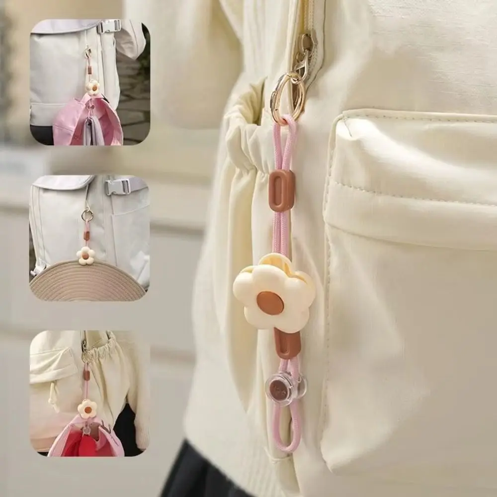

Anti-Lost Flower Shape Cap Clip Rope Lock Multifunctional Travel Sun Hat Organizer Easy To Use Hands-free Portable Cap Holder