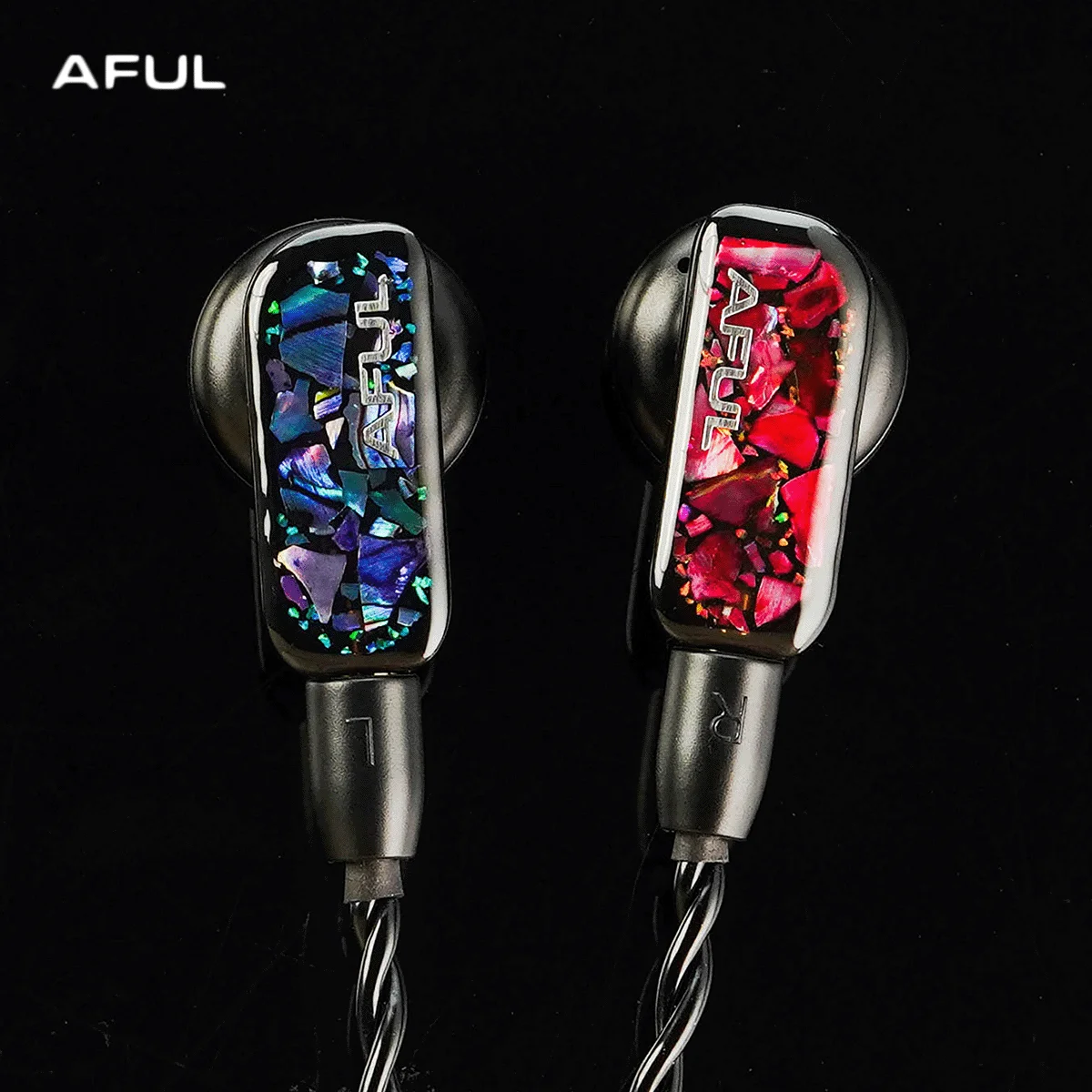 AFUL PolarNight auricular 15,4mm PET compuesto PU controlador dinámico en monitores auditivos aleación de aluminio + carcasa de resina desmontable MMCX IEM