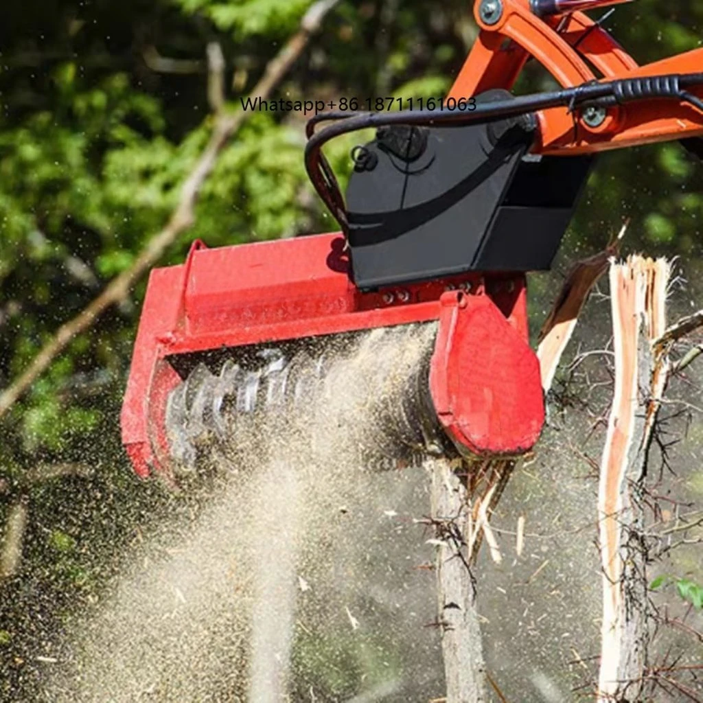 Freeshipping High-Strength Excavator Attachments New Excavator Tree Mulcher Machinery Mulchers Machine