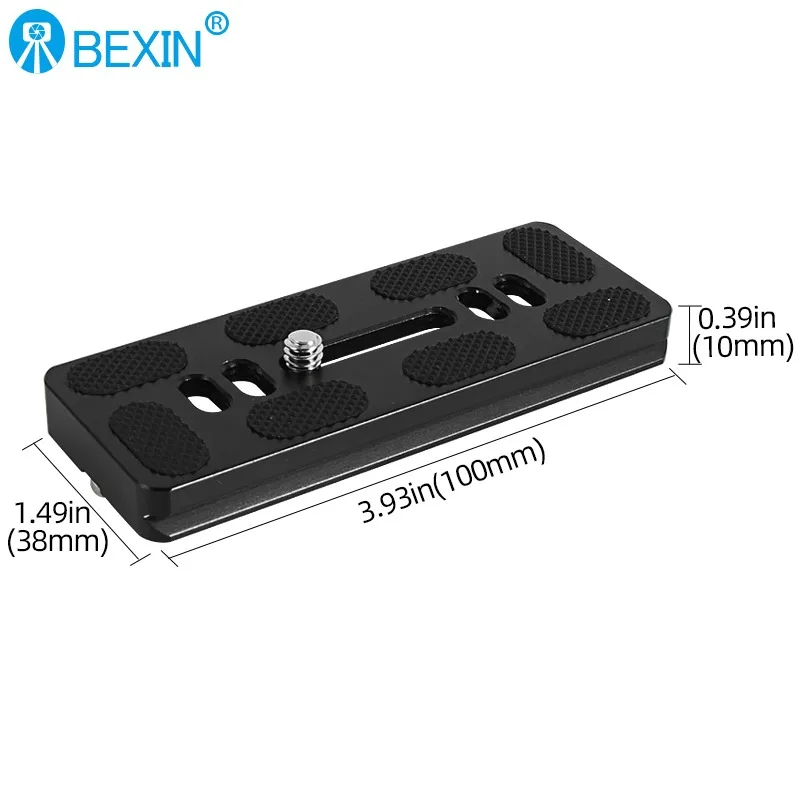 Universal Aluminum Alloy Quick Release Plate Tripod Mount Adapter with 1/4 Screw for Benro Arca Swiss Ball head and camera