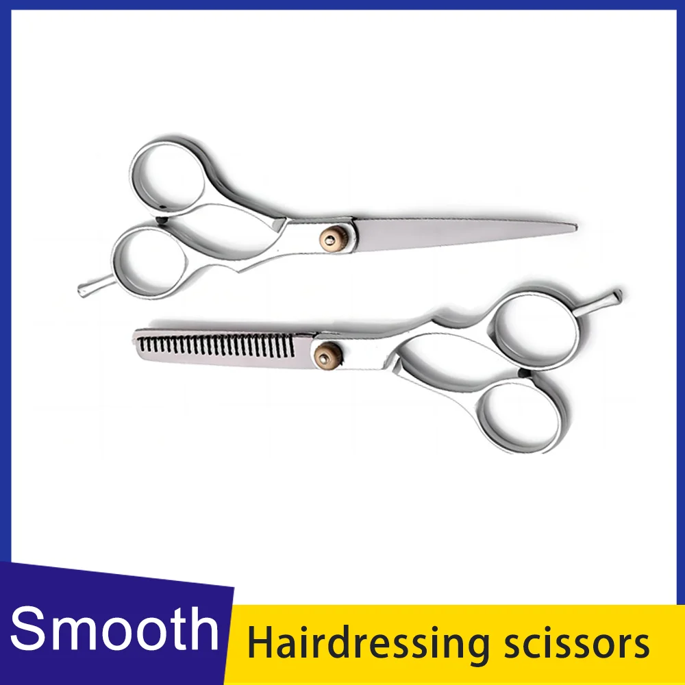 Stainless Steel Split Scissors 5.5 Inch Tooth Scissors 6 Inch Flat Scissors Hairdressing Haircut Scissors Beauty Scissors