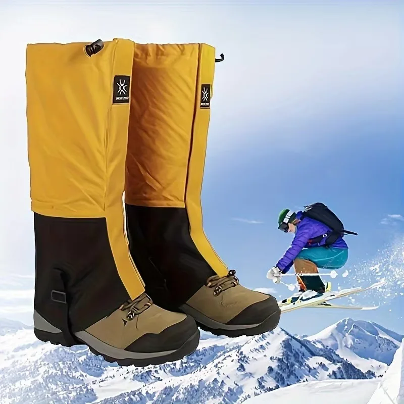 2pcs/set Snow and Sand Protection Leg Cover Outdoor Shoe Cover Snowproof Leg Protection Boot Cover for Skiing