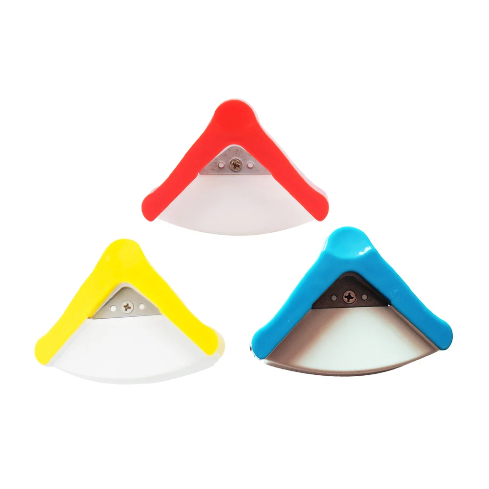 3 قطعة خرامة مستديرة الزاوية للصور ورقة باليد لتقوم بها بنفسك أداة للحرف اليدوية حافة مستديرة القاطع شكل مروحة هدية عملية الحرف اليدوية #2