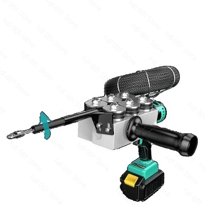 40m/Min Lithium Battery Threading Machine Automatic Electrician Electrician Steel Wire Concealed Wire Pull Wire Tools