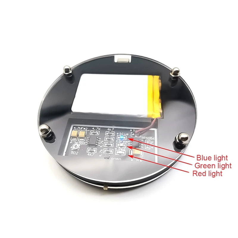 Schumann Resonance Ultra Low Frequency Pulse Wave Generator Built-In Battery Metal+Plastic With Sound Resonator Box