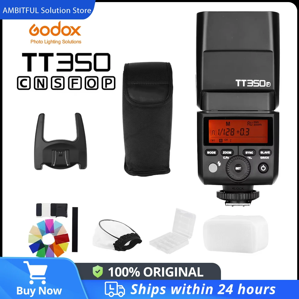 Godox TT350C/N/S/F/O TTL HSS スピードライト 1/8000秒