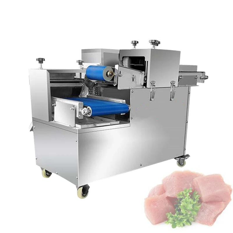 Automatic Meat Diced Machine Large Commercial Electric One Step Forming Cutter For Canteen Pork Beef Chicken Mutton Meat Slicer