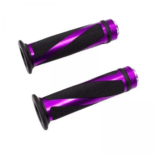 

Comfortable Motorcycle Handle Grips 22mm Rubber Hand Grips Anti Slip Easy Install for Motorbike Equipment and Gifts