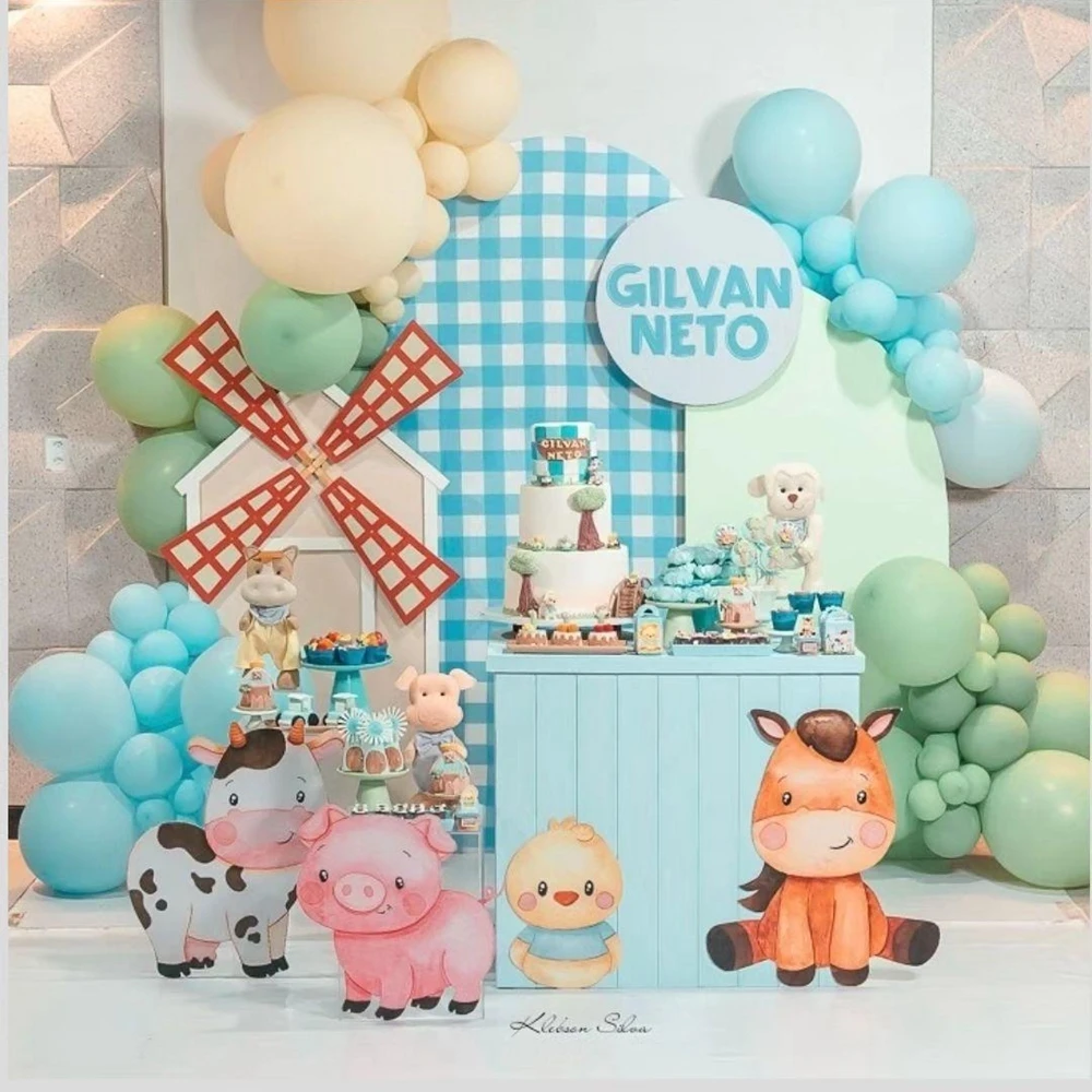 6 stücke Nutztier Papier Hut Karton Geburtstag Hüte für Kinder Ackerland Tier alles Gute zum Geburtstag Party Dekorationen DIY Party liefert – Detail 5