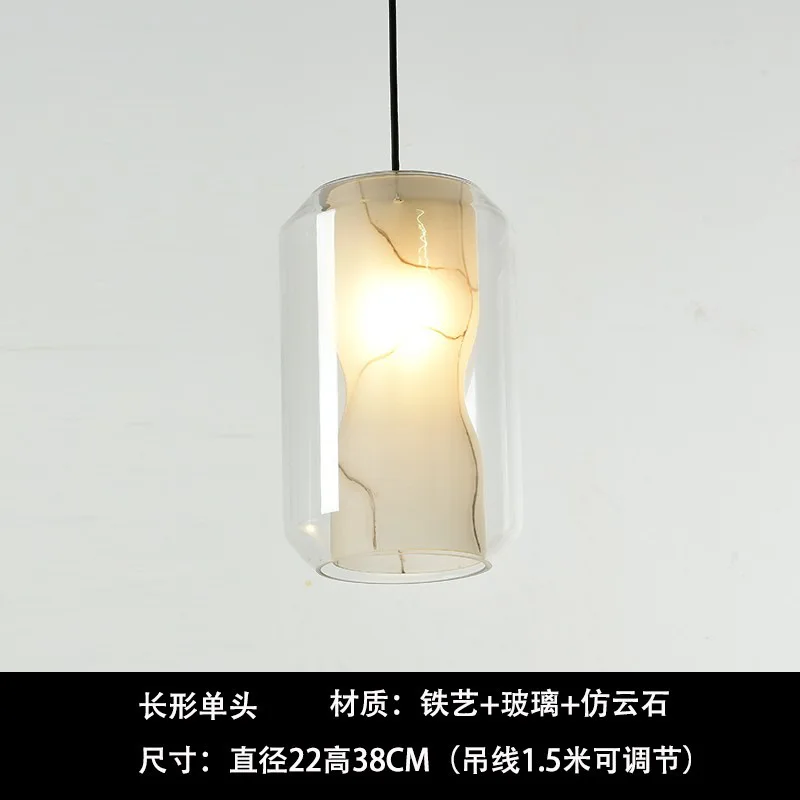 Art Design Pendant Lamp Glass Marble Fancy Chandelier Bedroom Art Design Glass Ball Nordic Pendant Light For Dining Room