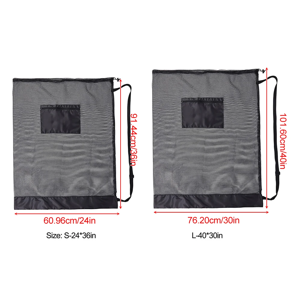 Outdoor Sports Bag Large-Capacity Gym Bag Football Basketball Net Toys Floats Balls Organizer Swimming Pool Storage Mesh Bags