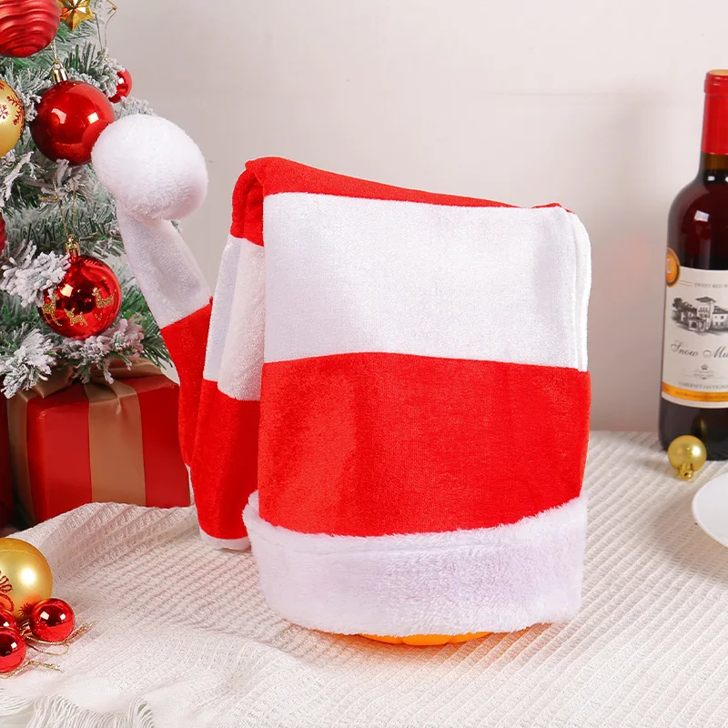 2024 New Christmas Long Hat Creative Elf Hat Party Red White Red Green Atmosphere Clown Hat Christmas Hat Decorative Hat