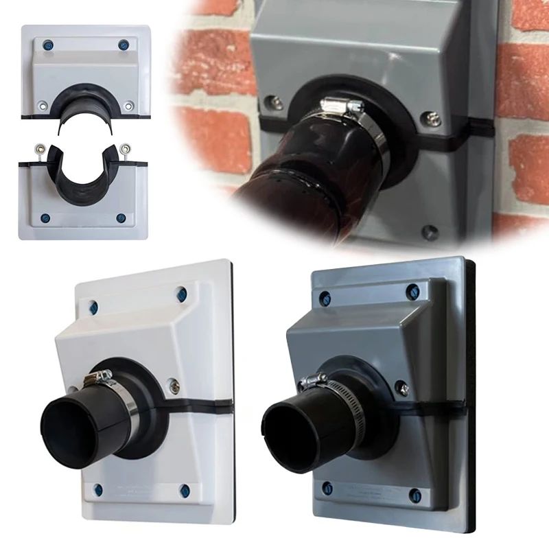 HVAC Wall Penetration & Line-Set Cover Kit Split System Adjustable Indoor/Outdoor AC Line Set Sleeve, Water Butt Connector Kit