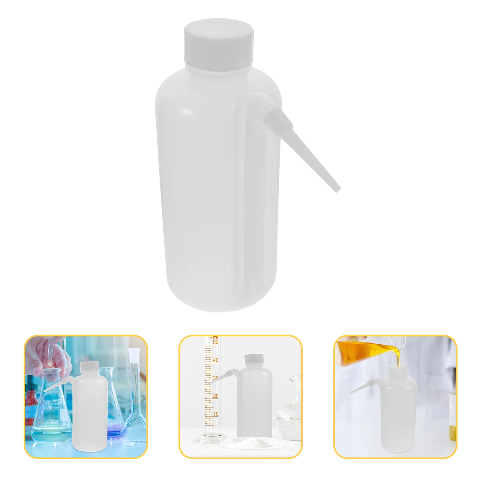 

4 Pcs Plastic Wash Bottle Safety Bottles Squeeze Refillable Empty Sprayer 500ml Work