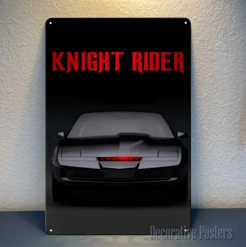 E1,Knight Rider Kitt serie de televisión película cartel de Metal cartel de estaño placa de 20x30cm