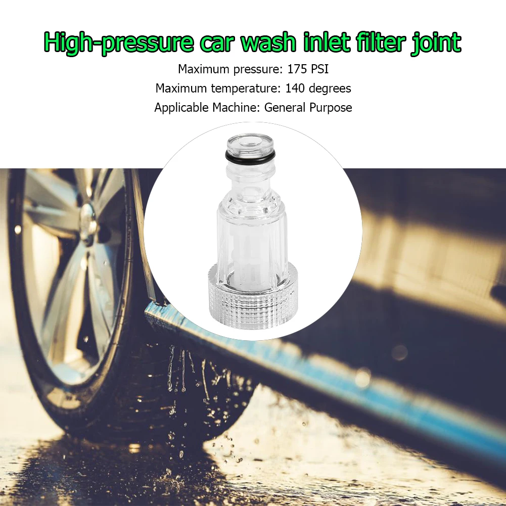 Hogedruk Auto Wasmachine Waterfilter Wasmachine Waterfilter Auto Wassen Spuitpistool Connector Auto Wassen Schoonmaak Accessoires