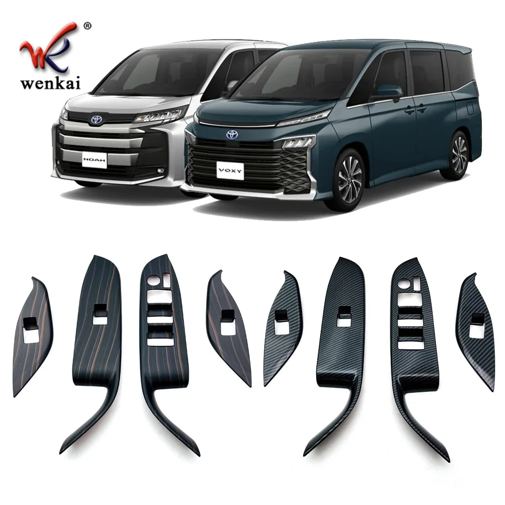 

For Toyota Noah Voxy 90 Series Accessories 2022 Car Interior Door Handle Power Window Switch Cover Trim Inside decoration Frame