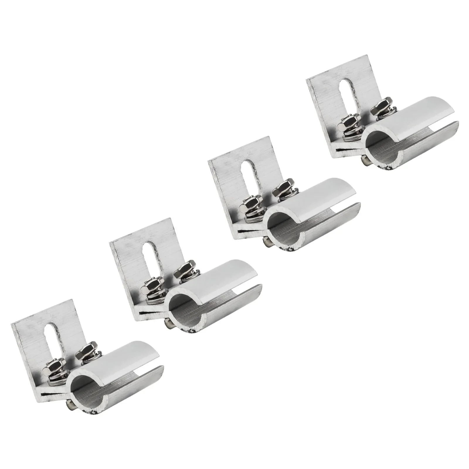 

4Pcs Solar Panel Bracket Photovoltaic PV Panel Roof Solar Circular Metal Tile Clamp For 30-35mm Solar Panel Mounting Fixing