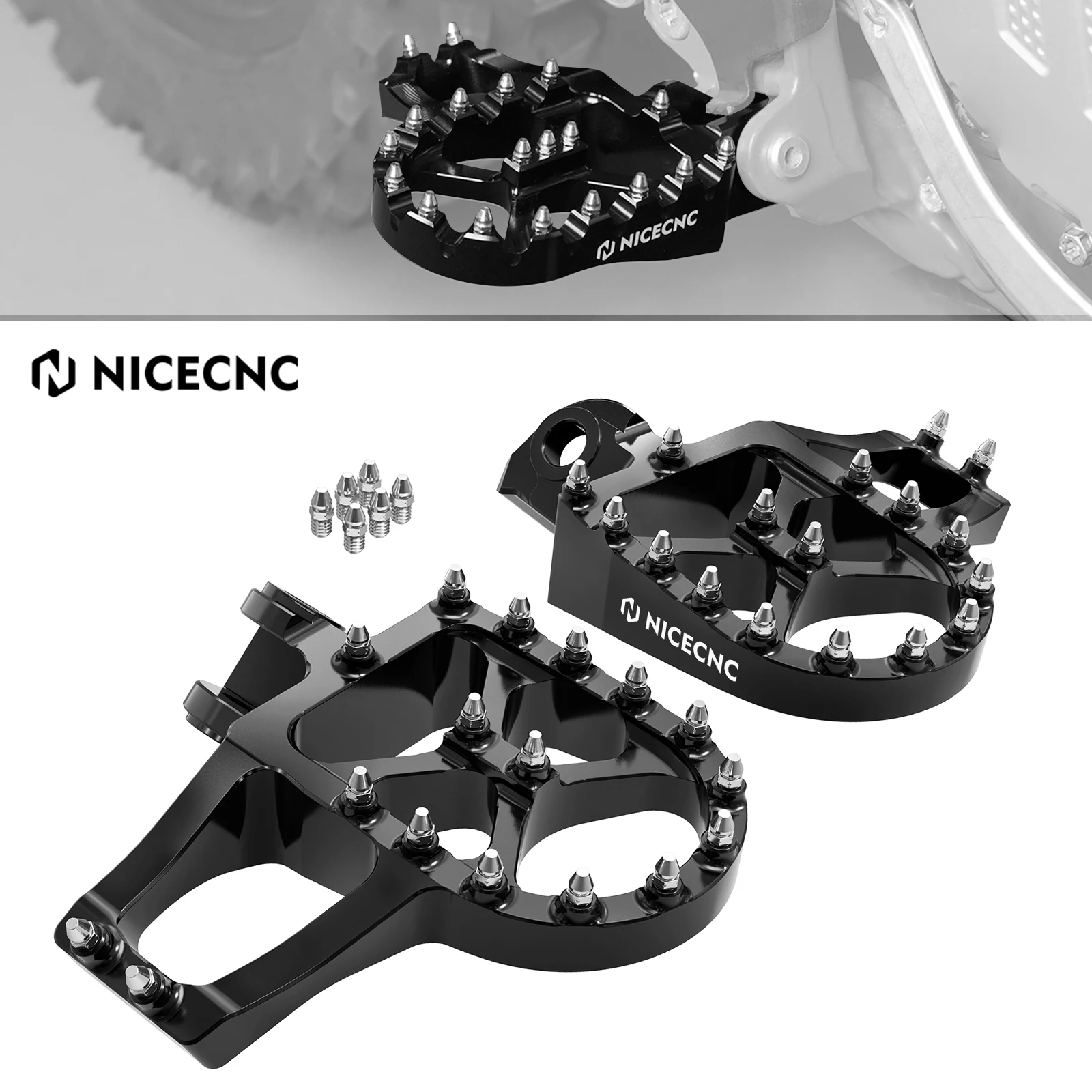 

Комплект подножек для KTM 690 Enduro SMC R 2008-2025 для Husqvarna 701 Supermoto Enduro 2016-2025 GasGas 700 SM ES 2022-2025