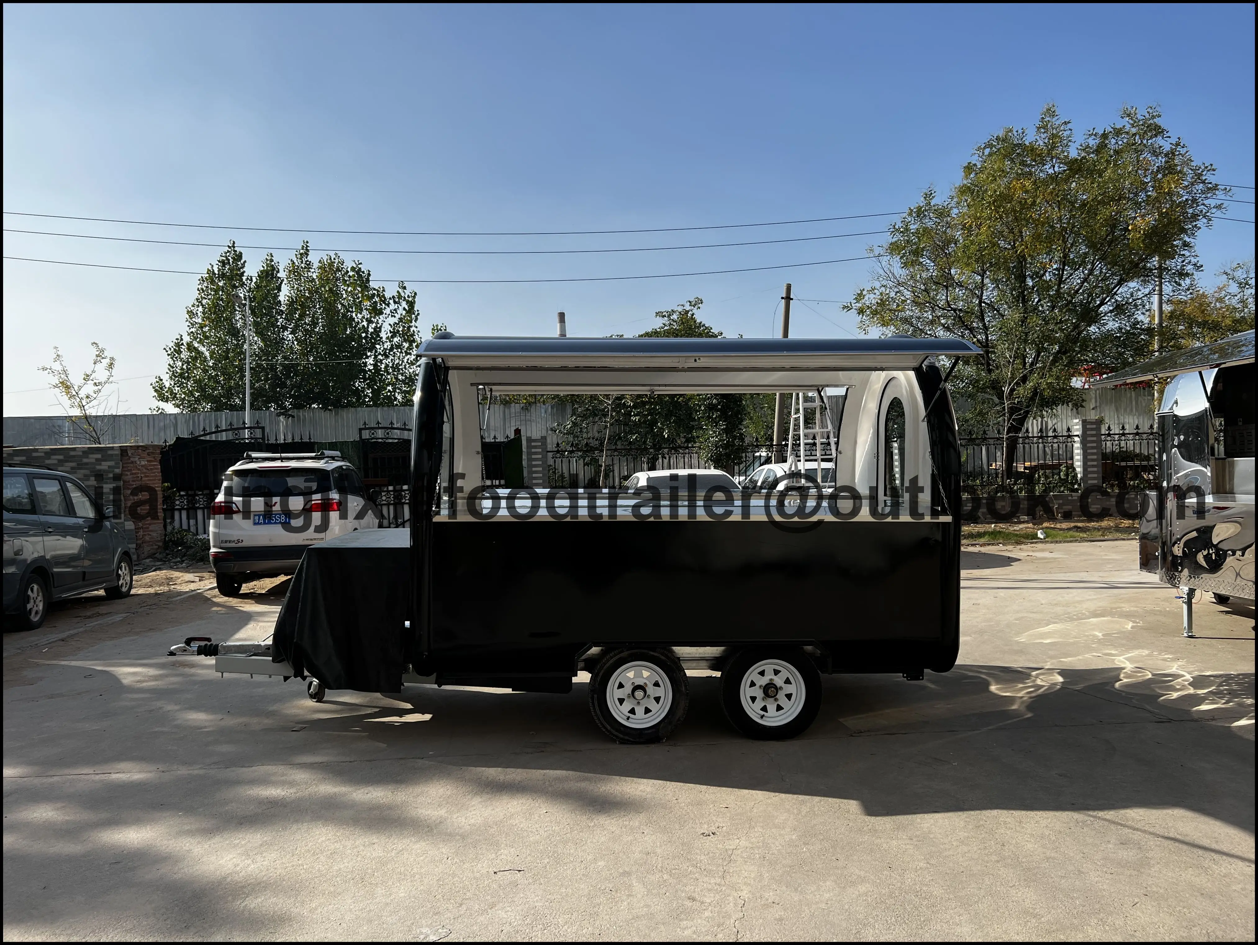 

Street Mini Coffee Food Cart Ice Cream Catering Trailer Mobile Food Truck Small Coffee Trailer