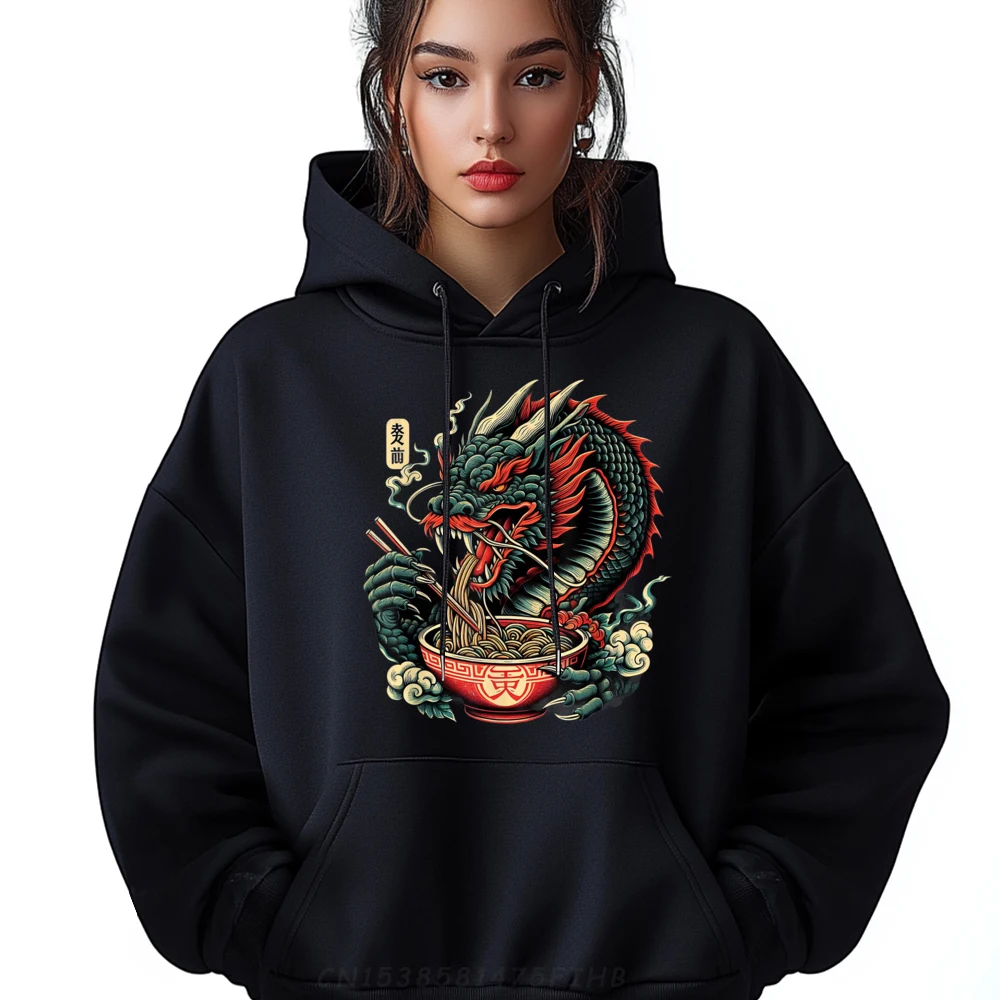 Dragon Ramen Kawaii Neko Japanese Noodles Aesthetic Graphic Tee Polyester Fiber Brand Clothing Geek