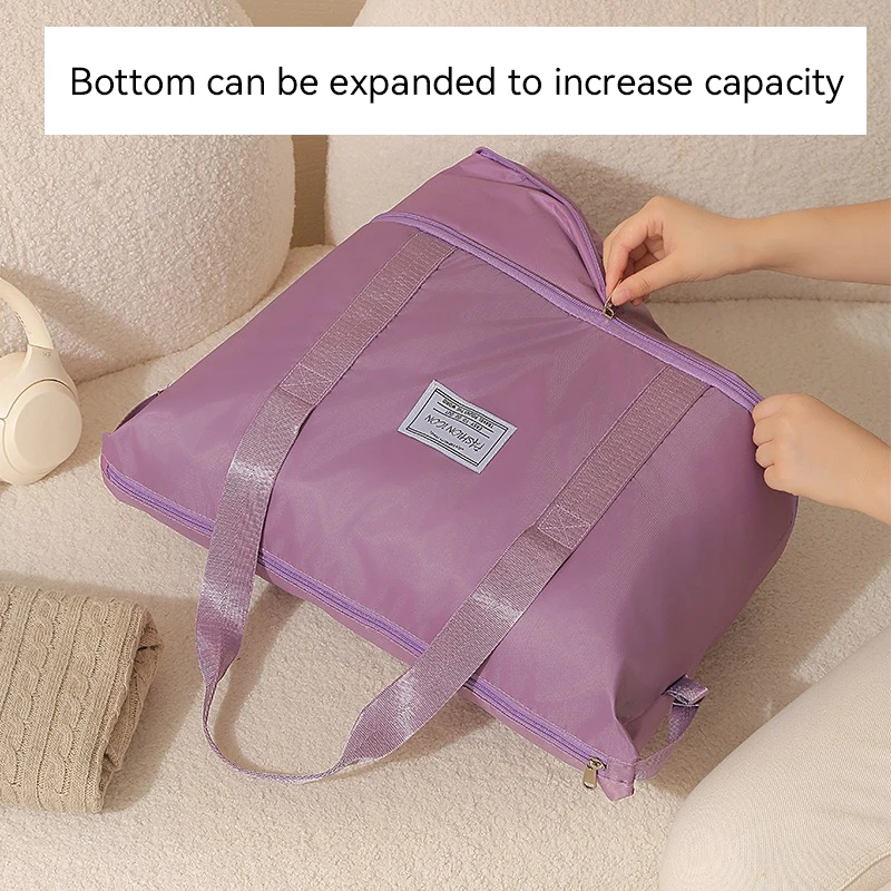 Business trip short-distance travel bag with super large capacity women's sports yoga fitness bag hand-held with detachable hand
