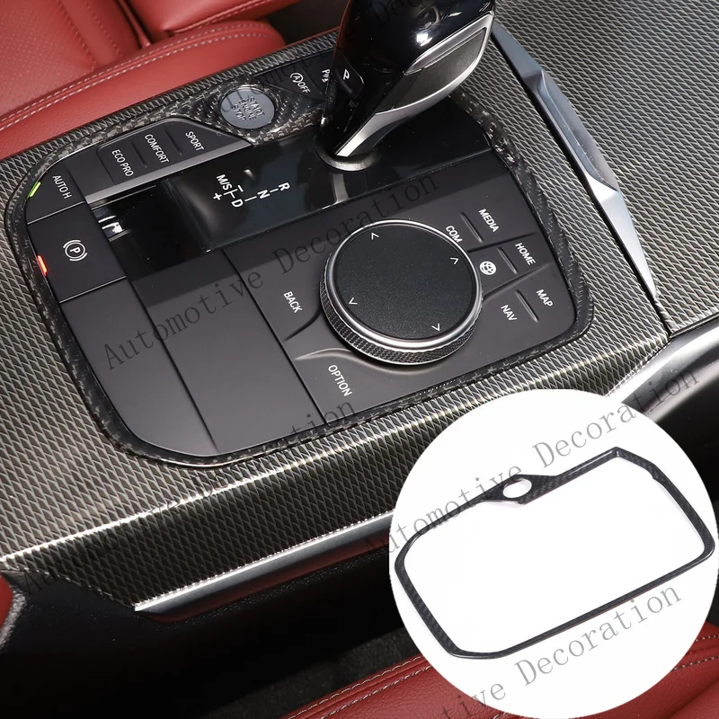 Z+ Real Carbon Fiber Center Gear Panel Trim For BMW 8 series G14/G15/G16 2019-2023