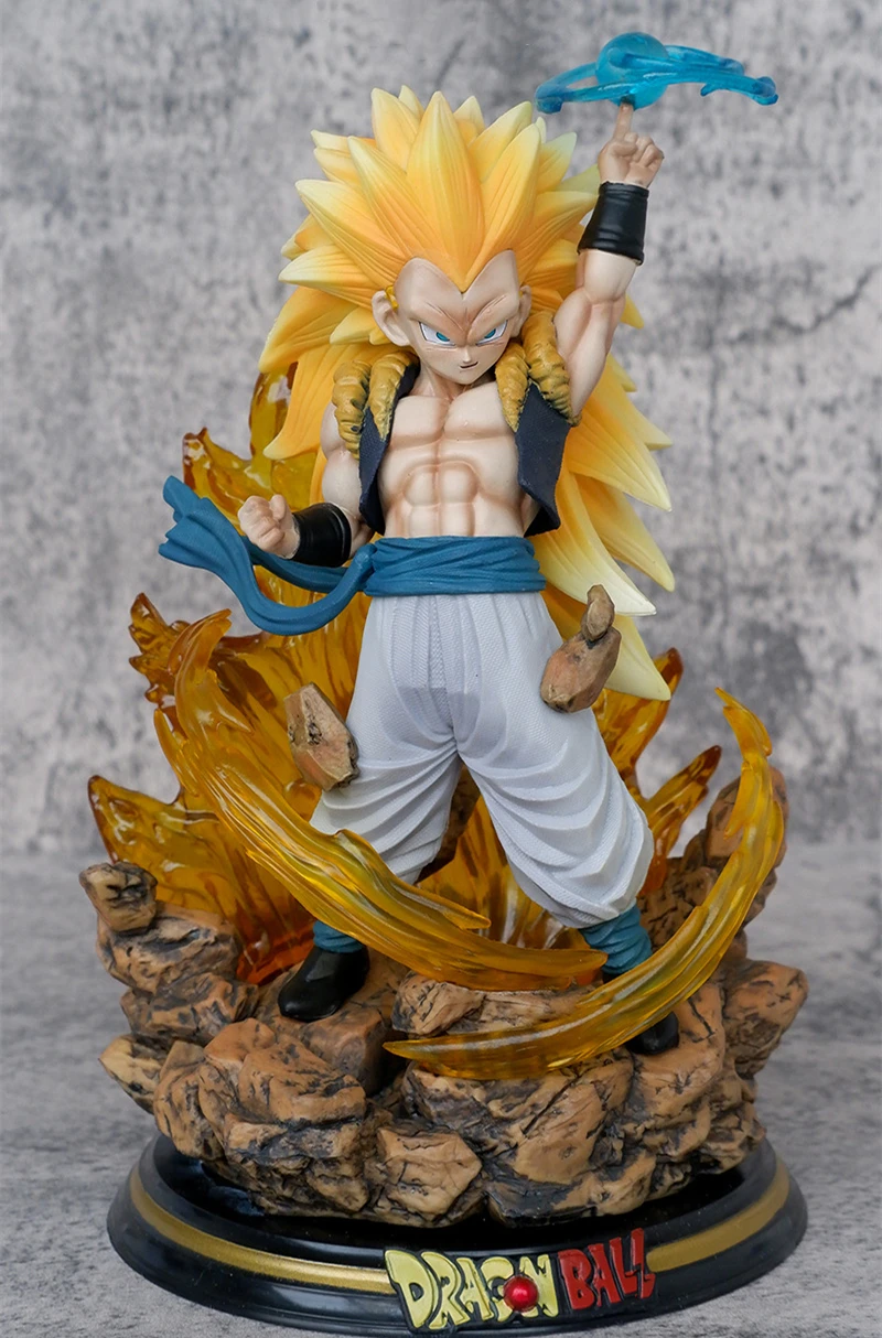 Anime Dragon Ball Z Super Saiyan Trunks Gotenks Buu Vegeta Son Gohan Battle Ver. GK PVC Action Figure DBZ Statue Model Toys Doll - view 5