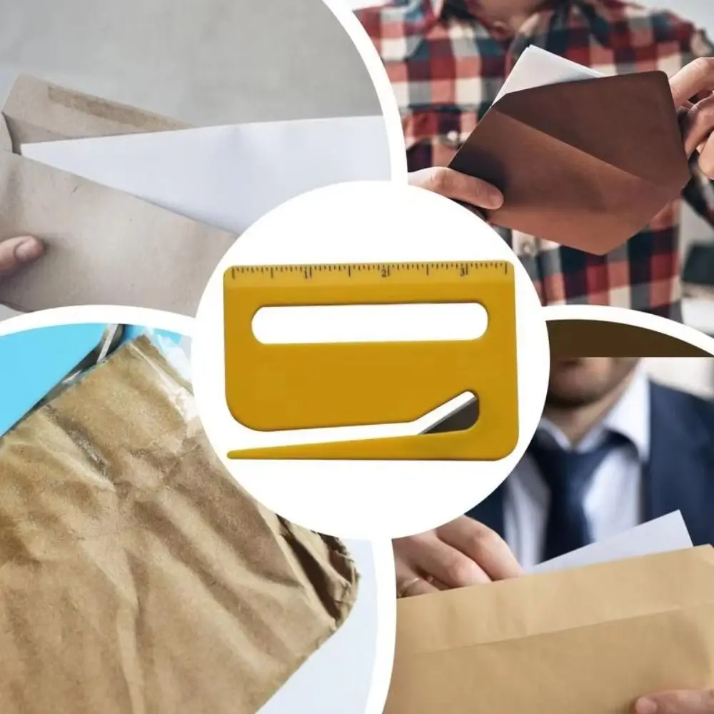 Fashion Portable Envelope Opener Multi-Function Cutting Tool Letter Opener Envelope Slitter for Wrapping Paper Cutter