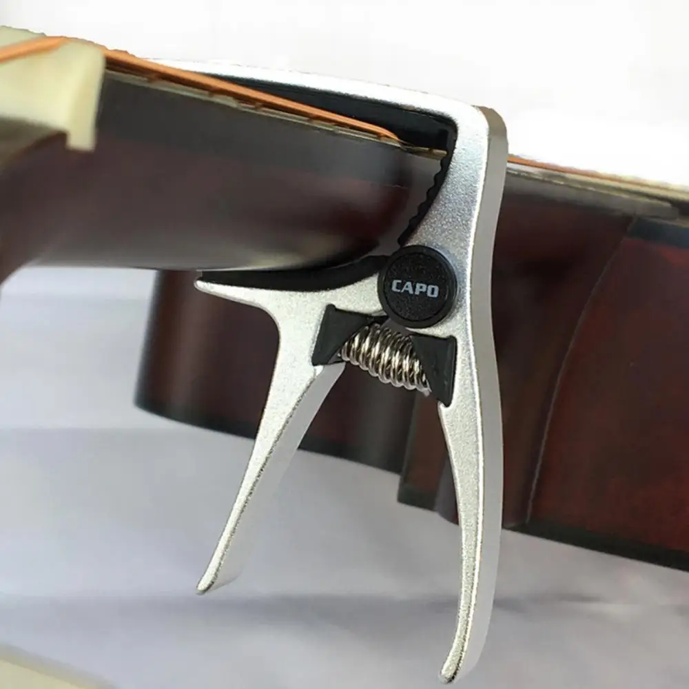 Akoestische Klassieke Elektrische Gitaar Onderdelen-horquilla de afinación universal Gitaar Capo Abs + Metal, cambio rápido, Voor de llave de abrazadera
