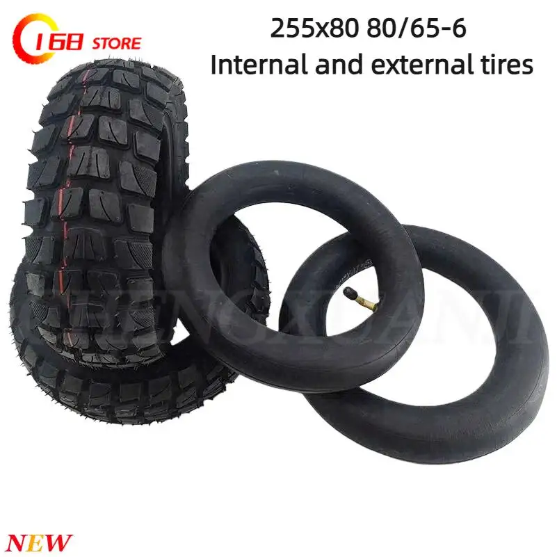 

For Speedual Grace 10 Zero 10X Kugoo M4 Pro Tire 10x3 Inch Off-Road Inner Outer Tire 255x80 Tire Electric Scooter 80/65-6