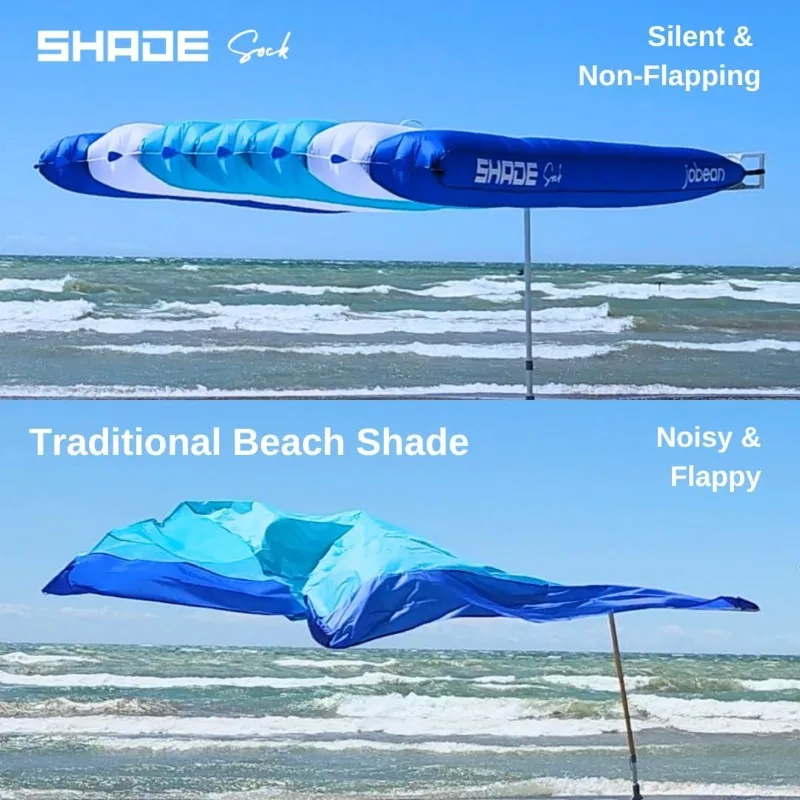 home.– The Ultimate Wind-Inflating, Beach Shade – Silent, Non-Flapping Design, 8x10ft Auto-Directioning Canopy – Light-We