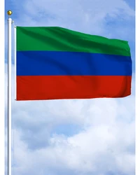 60×90 90x150 120×180CM Dagestan Emblem Flag Polyester Printed Banner Russian Federation Tapestry For Decor