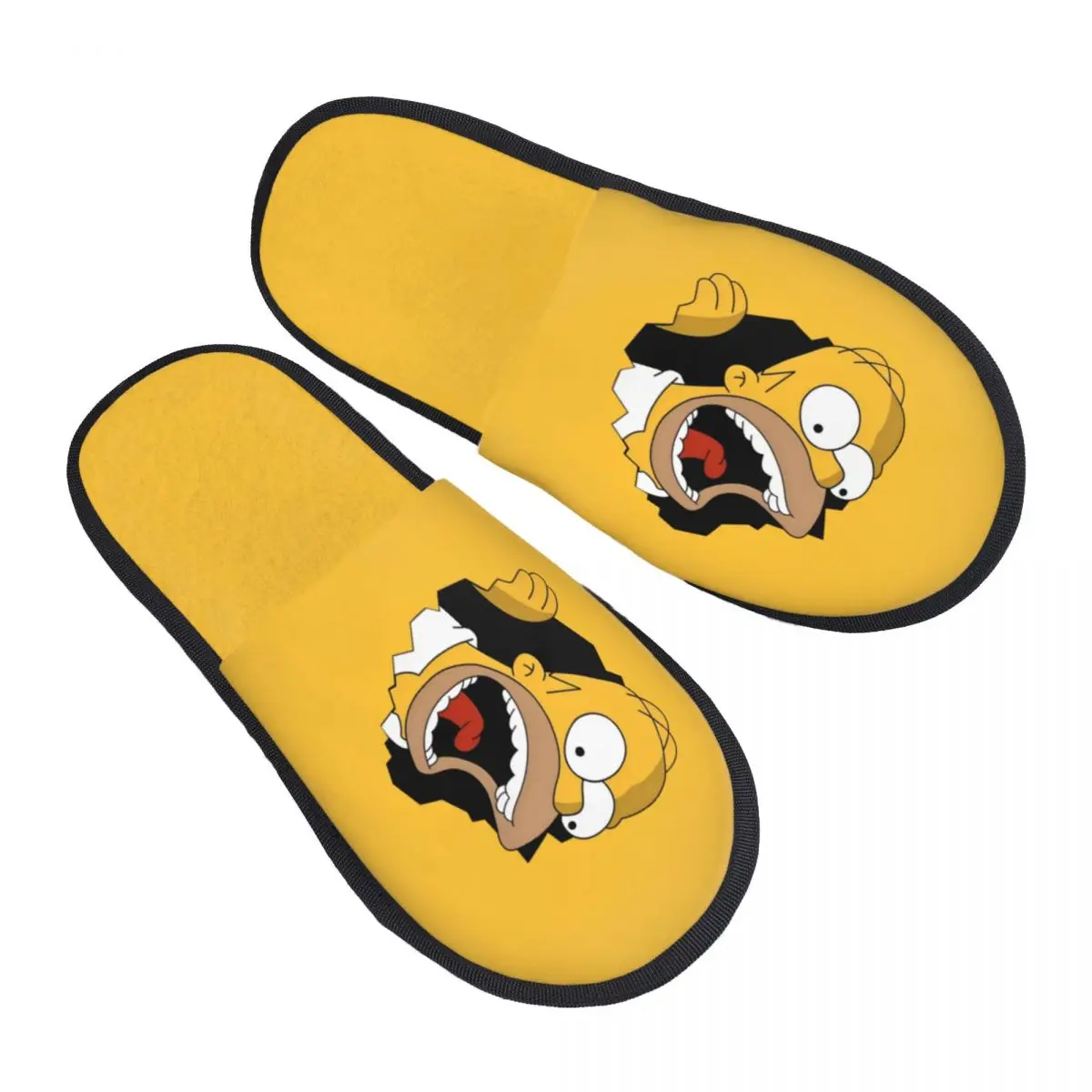 

Комфортные тапочки Simpsons на заказ с эффектом памяти, женские комедийные тапочки с героями мультфильмов, спа-домашняя обувь
