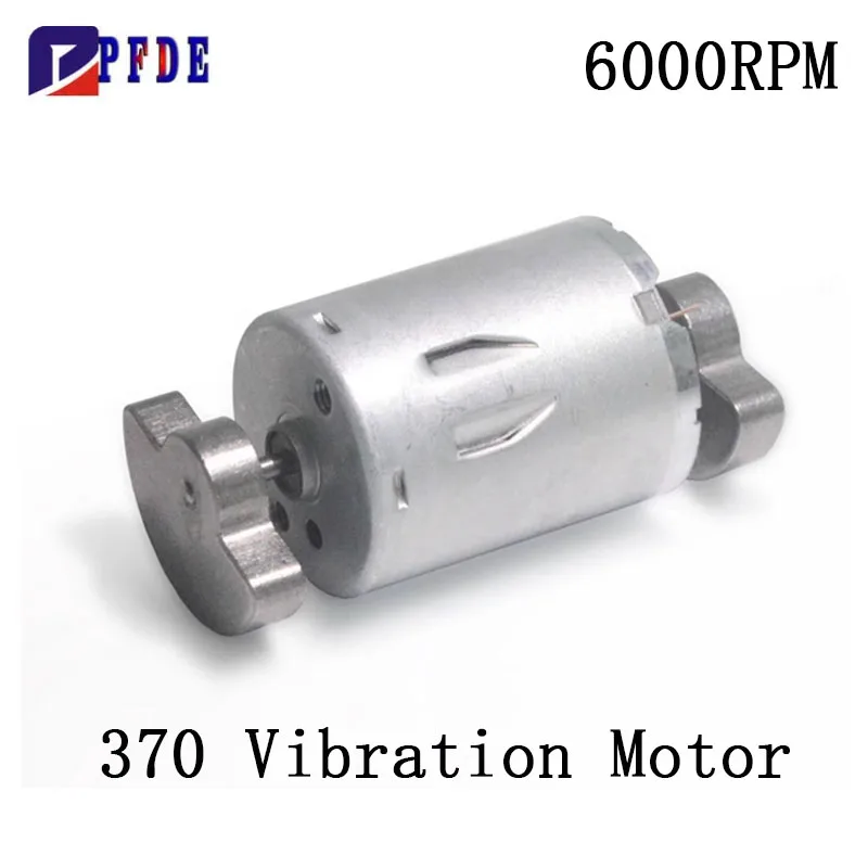 

370 Вибрационный двигатель 6 В 12 В двусторонний веерообразный двигатель постоянного тока с эксцентриковым колесом для массажеров, косметического оборудования