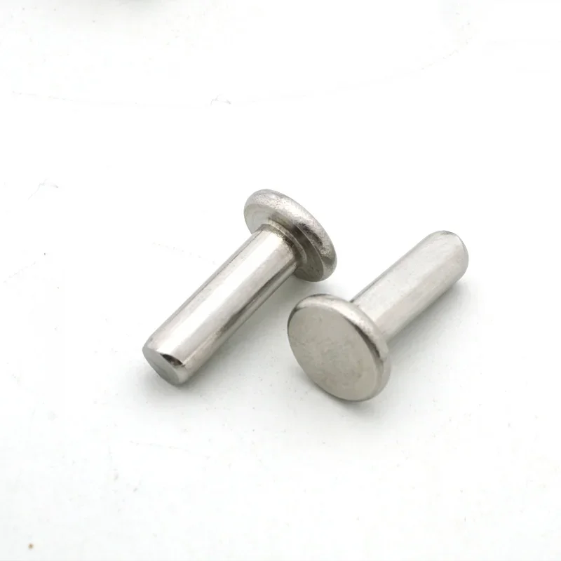 Best1 20pcs M4 stainless steel flat head rivets solid rivets household solid round cap decorative bolts length 20mm-40mm