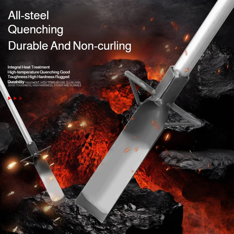Heavy-Duty Manganese Steel Garden Spade Agricultural Weed Removal Thickened Digging Shovel for Bamboo Tree Root Outdoor Tool - view 4
