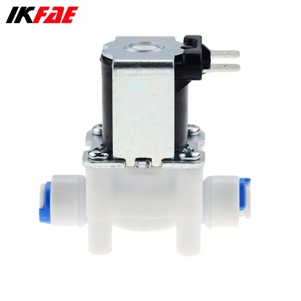 IKFAE 1/4” Normally Closed Motorized Solenoid Valve Pressurized DC12V 24V AC220V Inlet Air Flow Switch Water Filter Dispenser