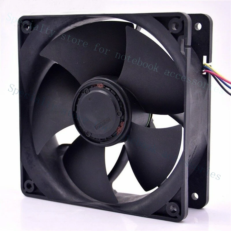 A+ Nidec DC 12V 1.85A V12E12BS1B5-07 12038 120*120*38mm 4-wire Cooling Fan